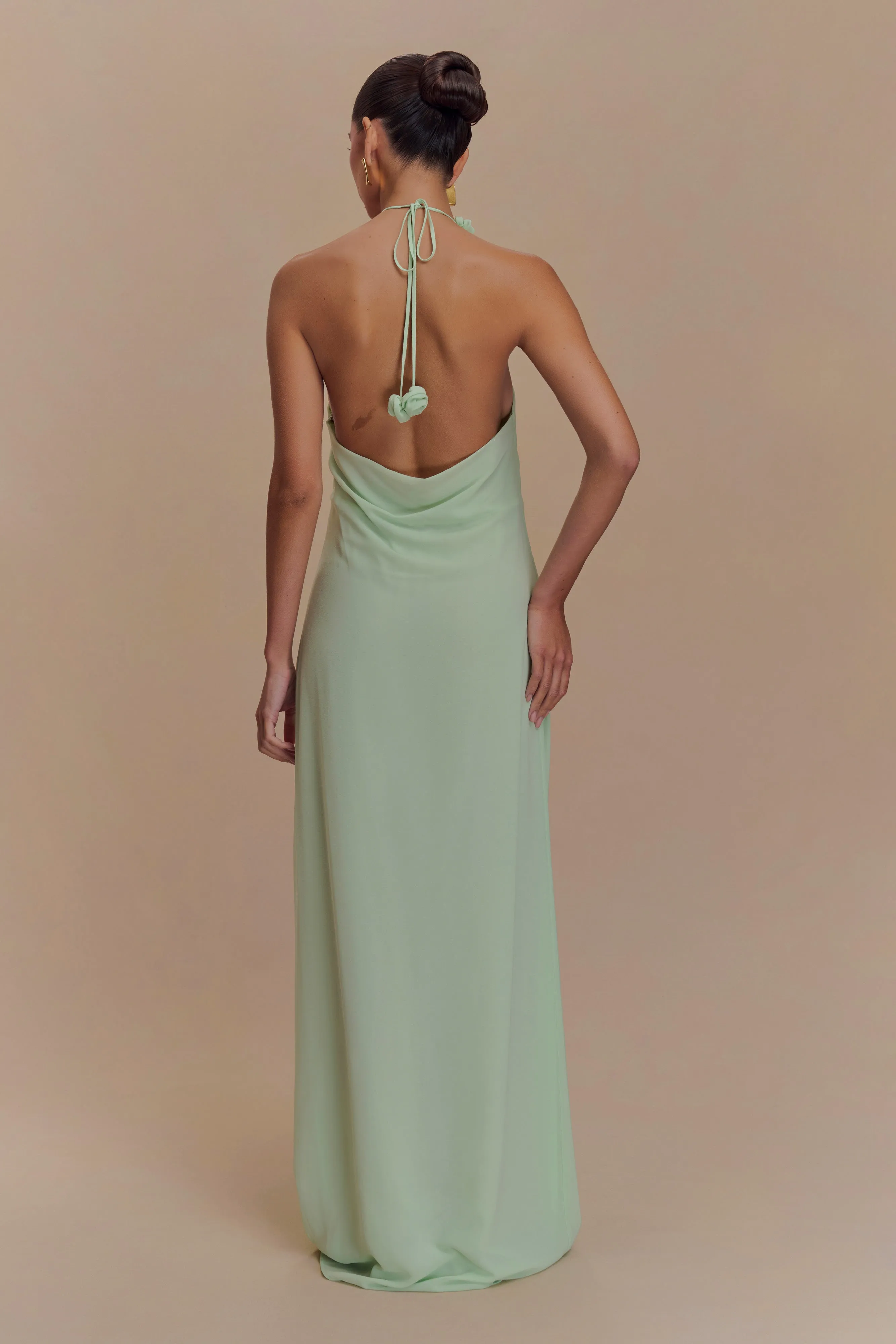 Rosalia Cowl Neck Maxi Dress - Sage sold by Meshki product image thumbnail 2