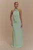 Rosalia Cowl Neck Maxi Dress - Sage sold by Meshki