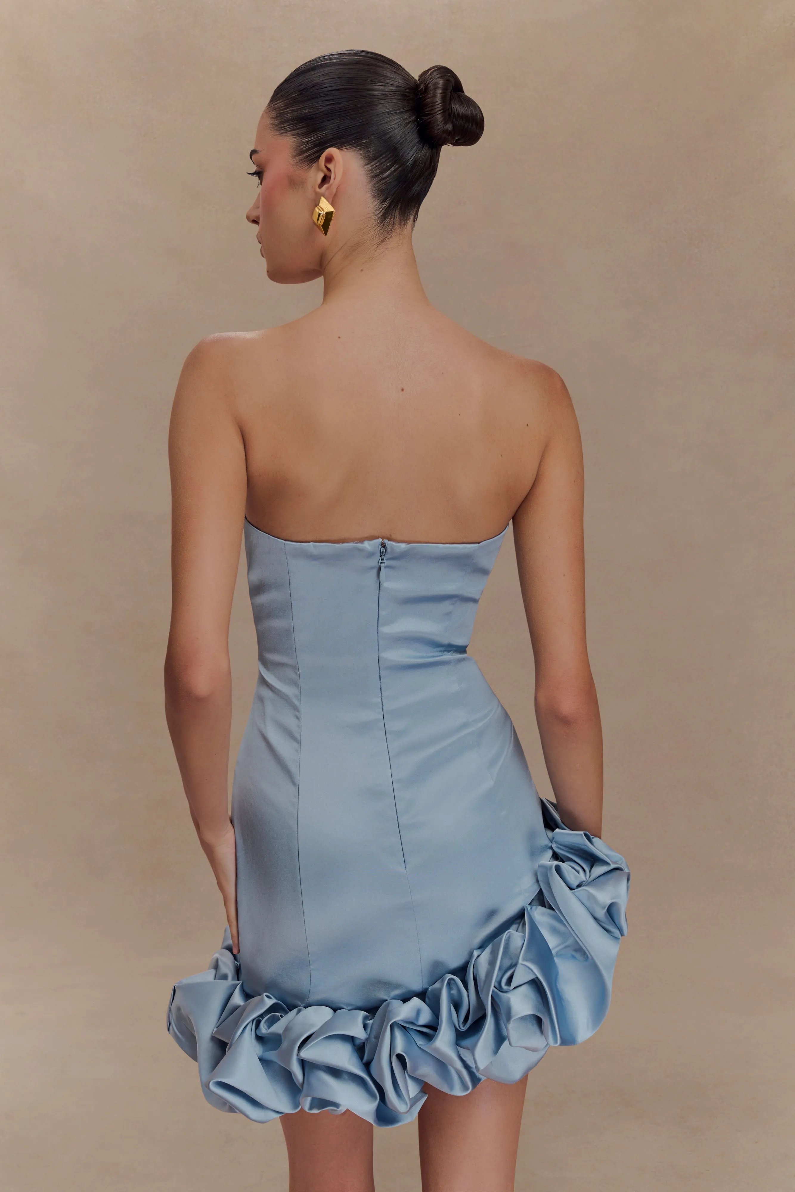 Alba Bubble Mini Dress - Cornflower Blue sold by Meshki product image thumbnail 2