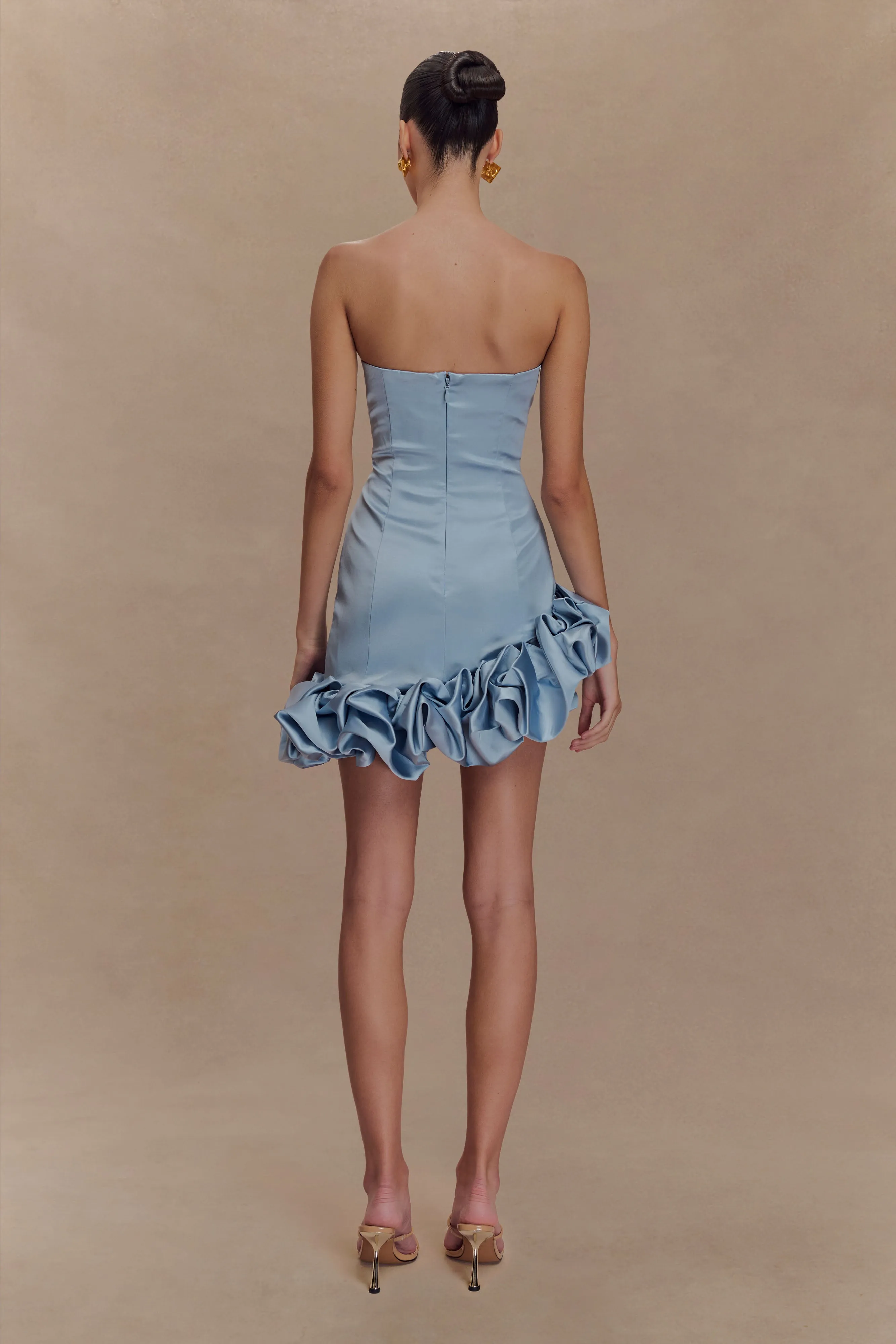Alba Bubble Mini Dress - Cornflower Blue sold by Meshki product image thumbnail 5