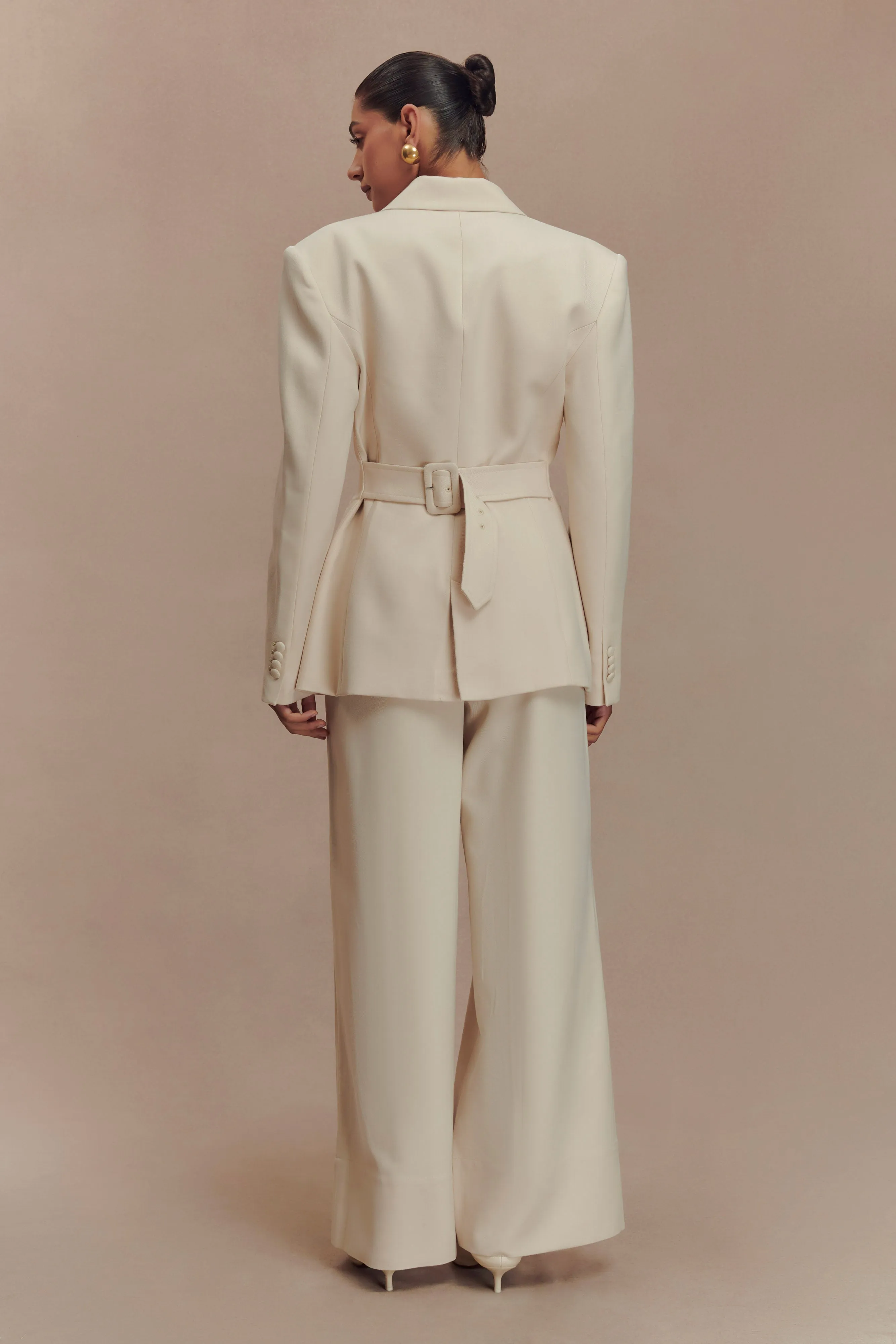 Bellamy Cinched Blazer - Buttermilk sold by Meshki product image thumbnail 2