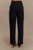 Penelope Pleated High Waisted Pants - Black sold by Meshki