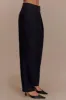 Penelope Pleated High Waisted Pants - Black sold by Meshki