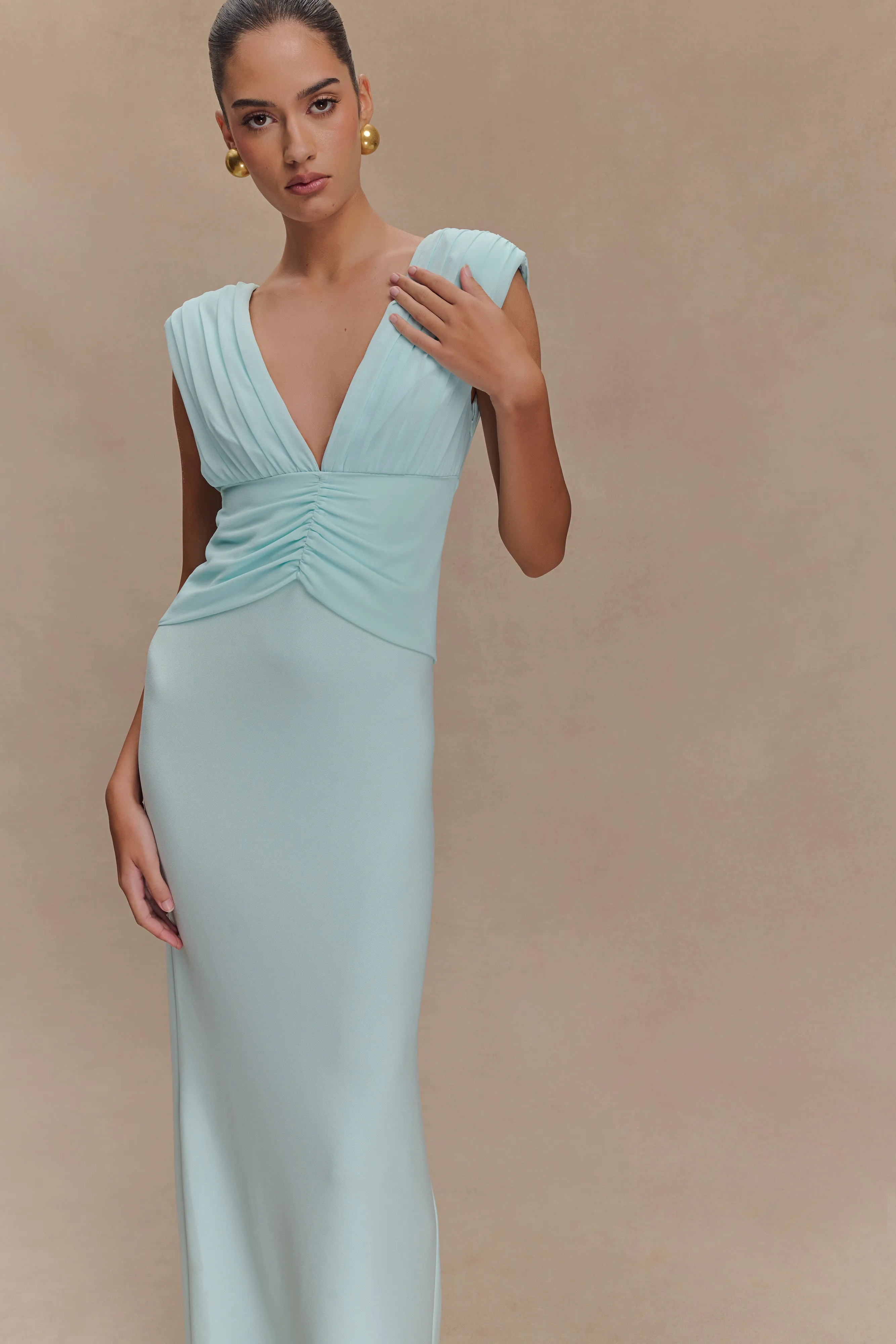 Monique Maxi Dress - Ice Blue sold by Meshki product image thumbnail 4