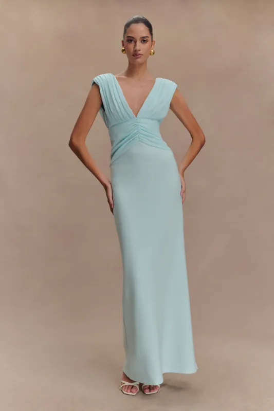Monique Maxi Dress - Ice Blue sold by Meshki