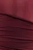 Dallas One Shoulder Mesh Maxi Dress - Burgundy sold by Meshki