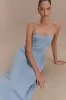 Harlyn Denim Midi Dress - Light Blue sold by Meshki