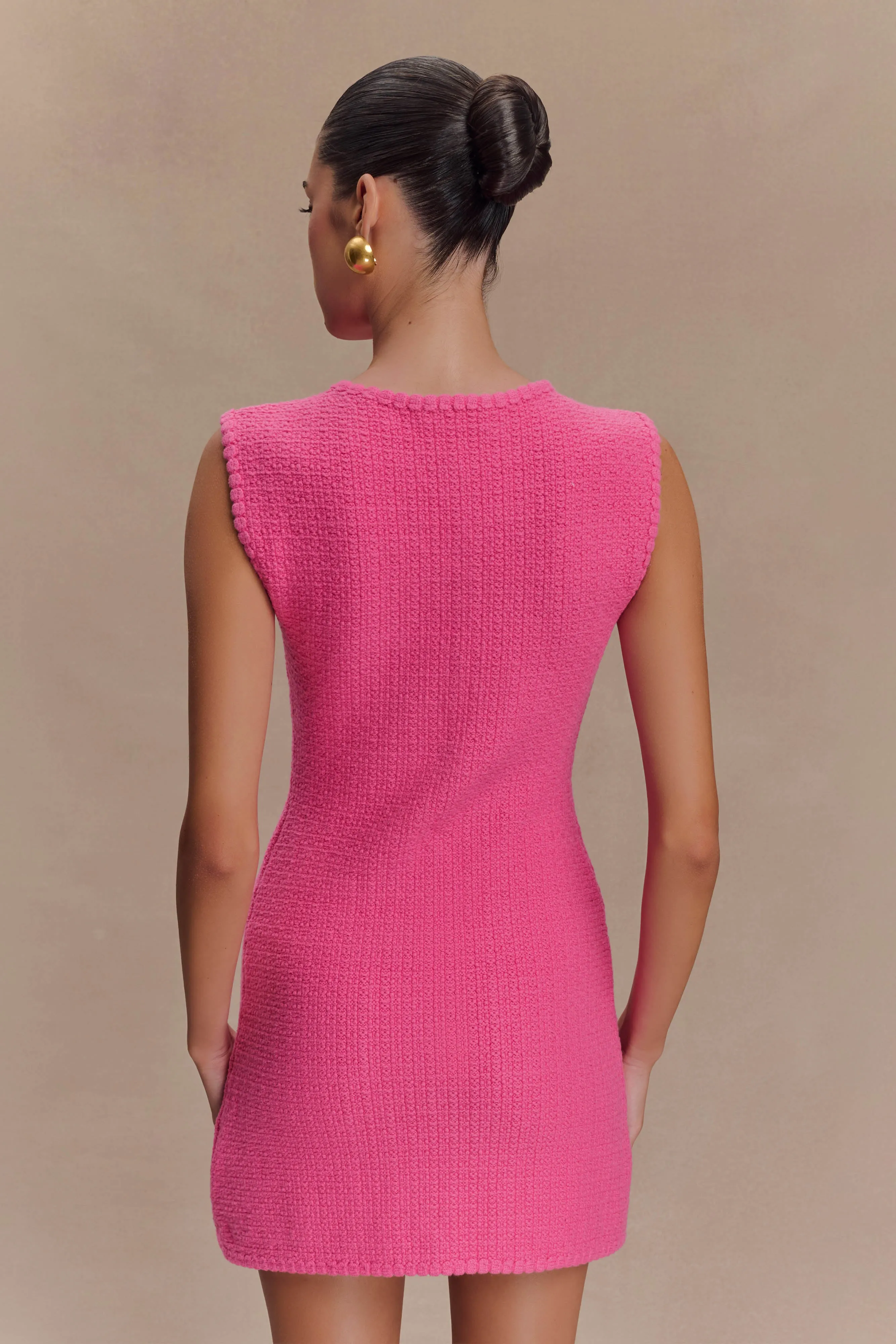 Mia Knit Mini Dress - Pink sold by Meshki product image thumbnail 2