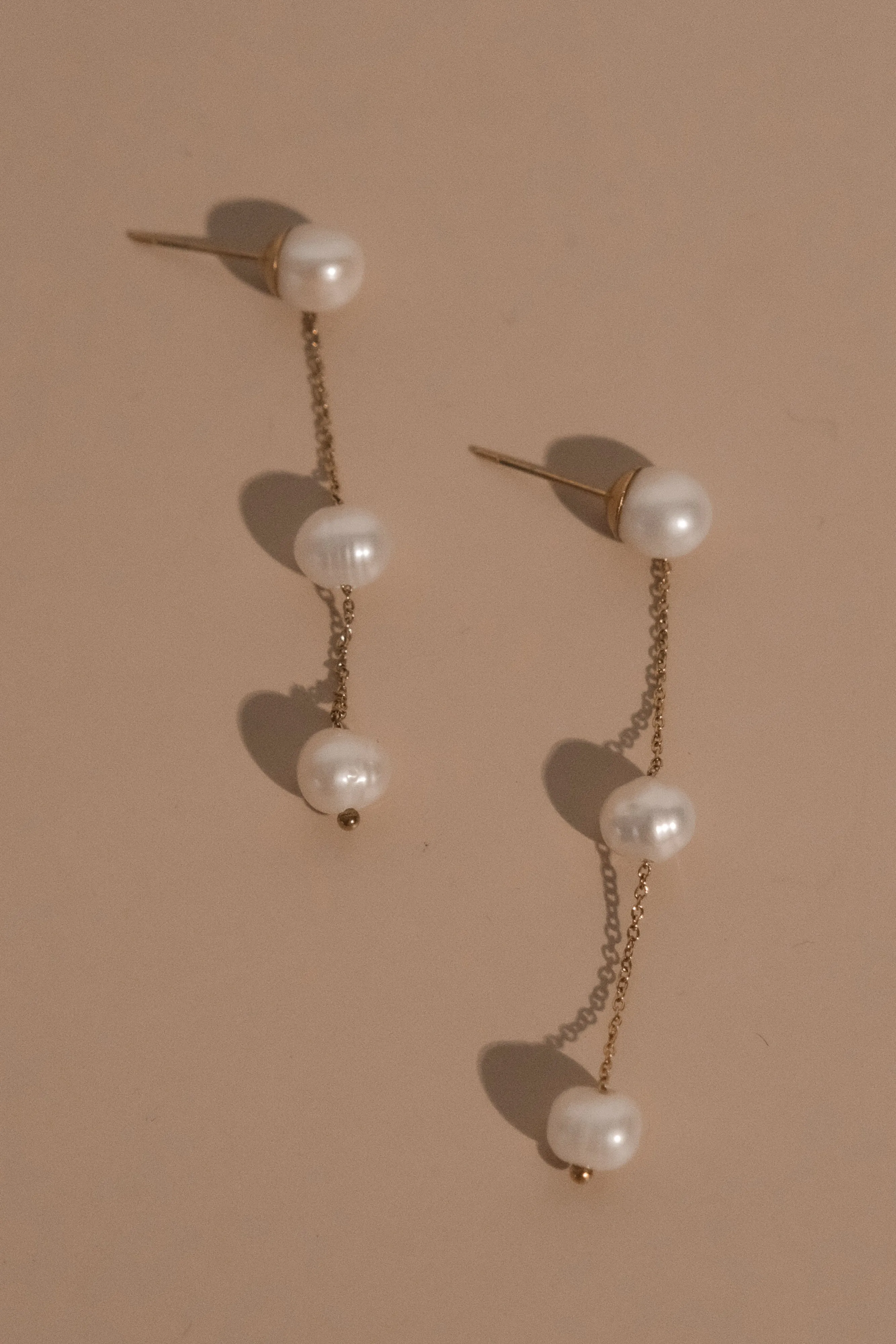 Bodhi Freshwater Pearl Drop Earrings - Pearl sold by Meshki