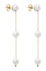 Bodhi Freshwater Pearl Drop Earrings - Pearl sold by Meshki