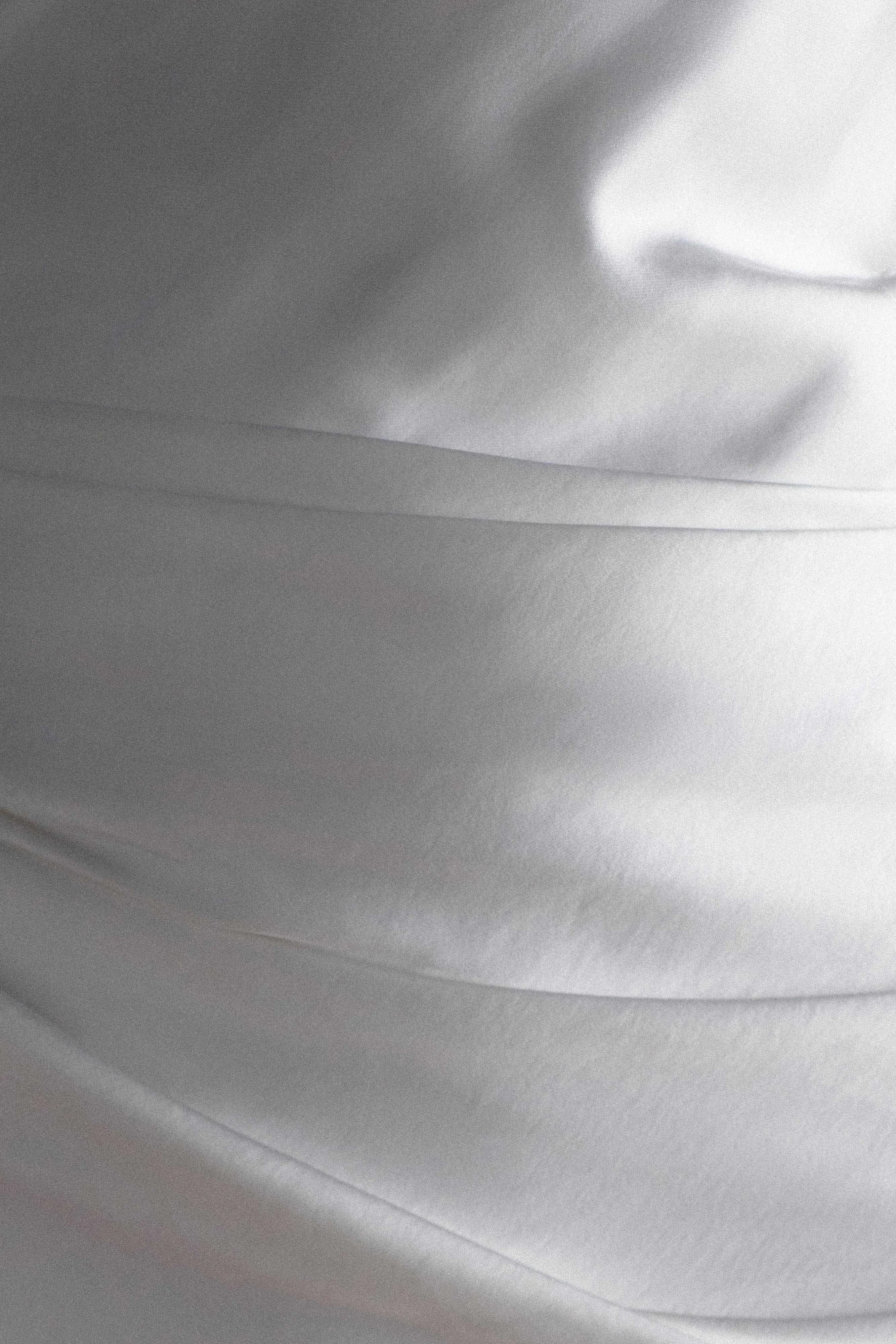 Iris Long Sleeve Satin Maxi Dress - White sold by Meshki product image thumbnail 5