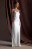 Saylor Satin Slip Maxi Dress - Ivory sold by Meshki