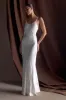 Saylor Satin Slip Maxi Dress - Ivory sold by Meshki