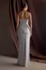 Zuri Embellished Maxi Skirt - Silver sold by Meshki