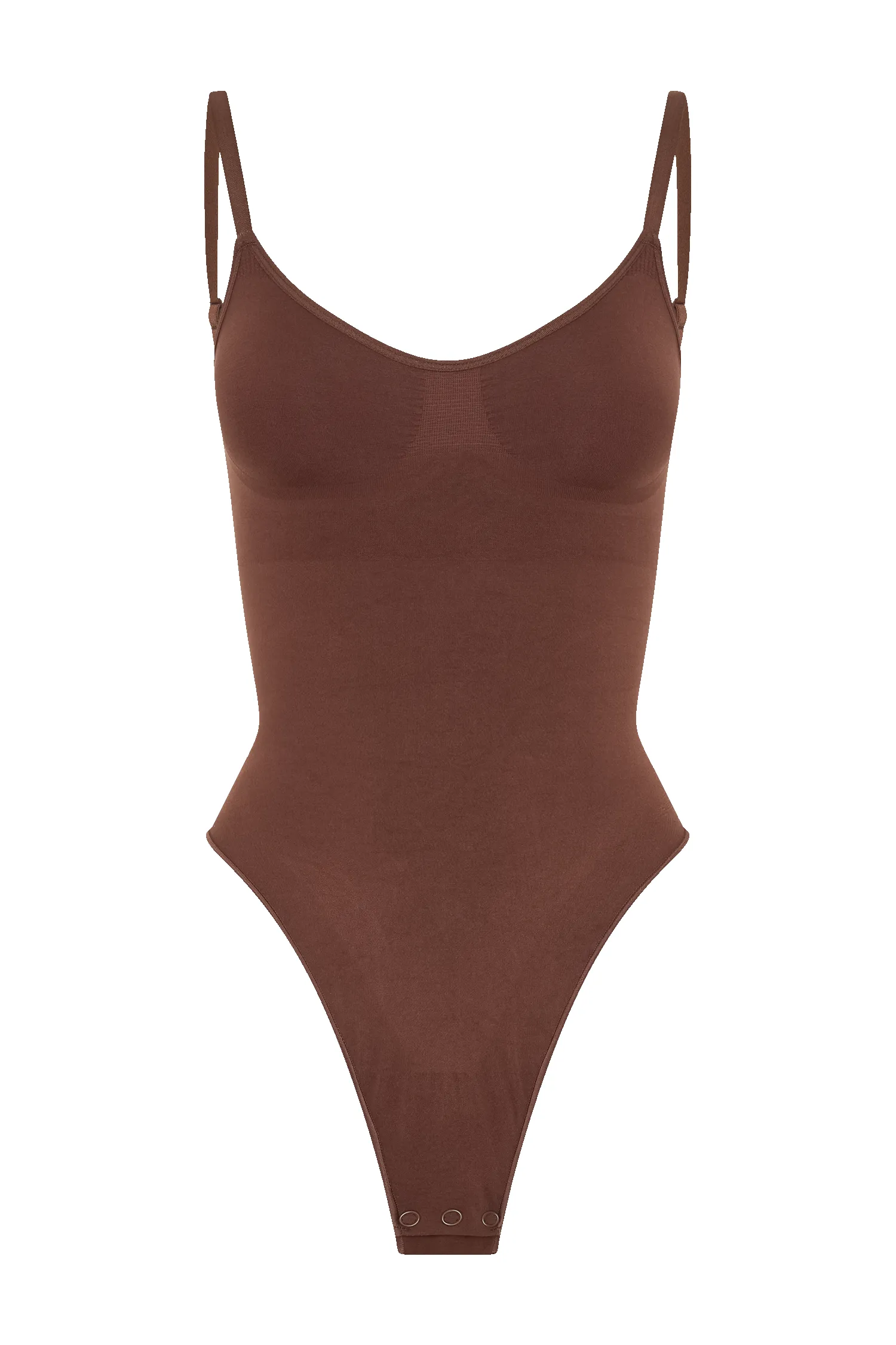 Alyssa Backless Shapewear Bodysuit - Espresso sold by Meshki