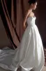 Delphine Satin Strapless Maxi Gown - White sold by Meshki