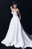 Delphine Satin Strapless Maxi Gown - White sold by Meshki