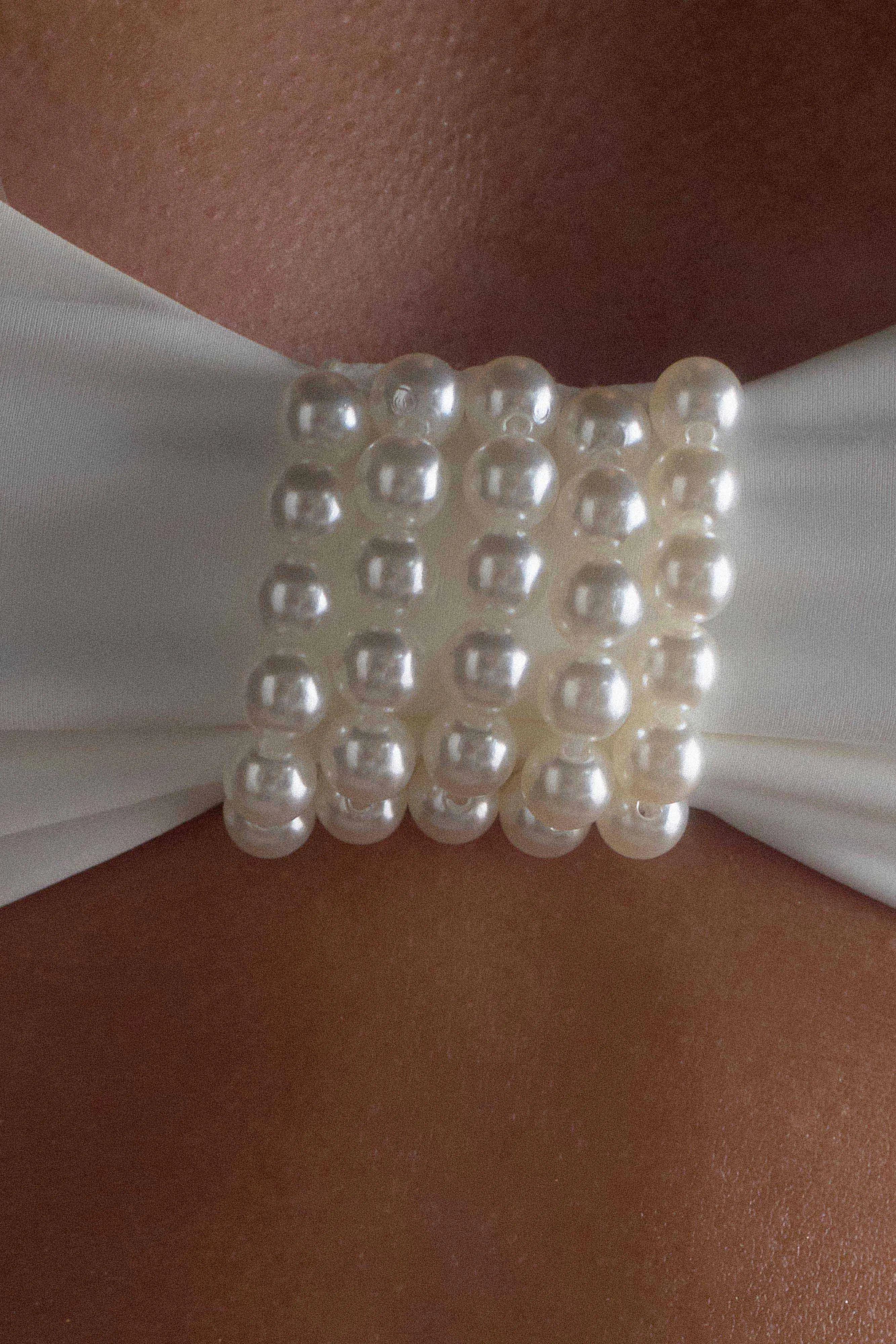 Merida Pearl Bikini Top - White sold by Meshki product image thumbnail 5