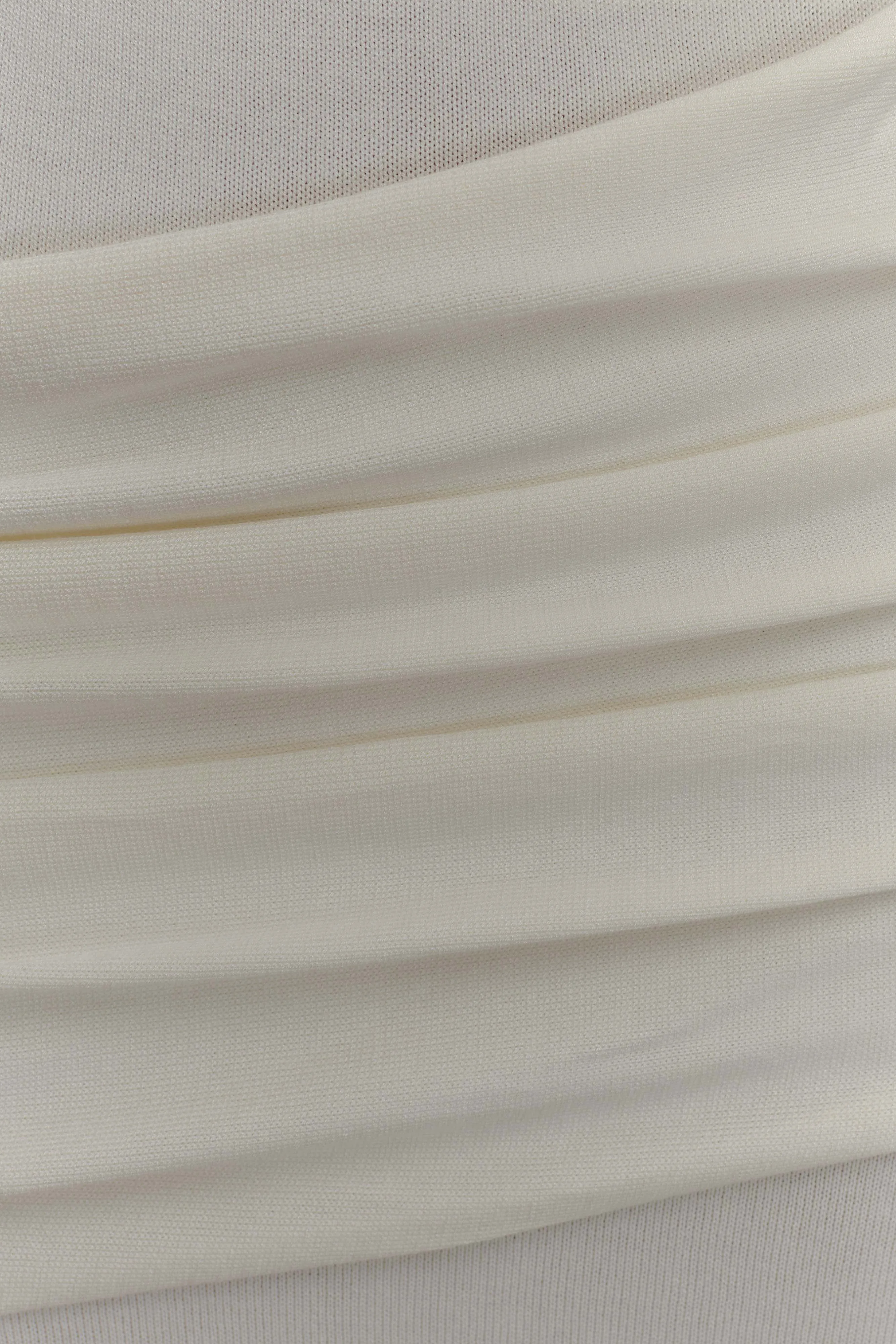 Irene Gathered Knit Maxi Skirt - Ivory sold by Meshki product image thumbnail 5