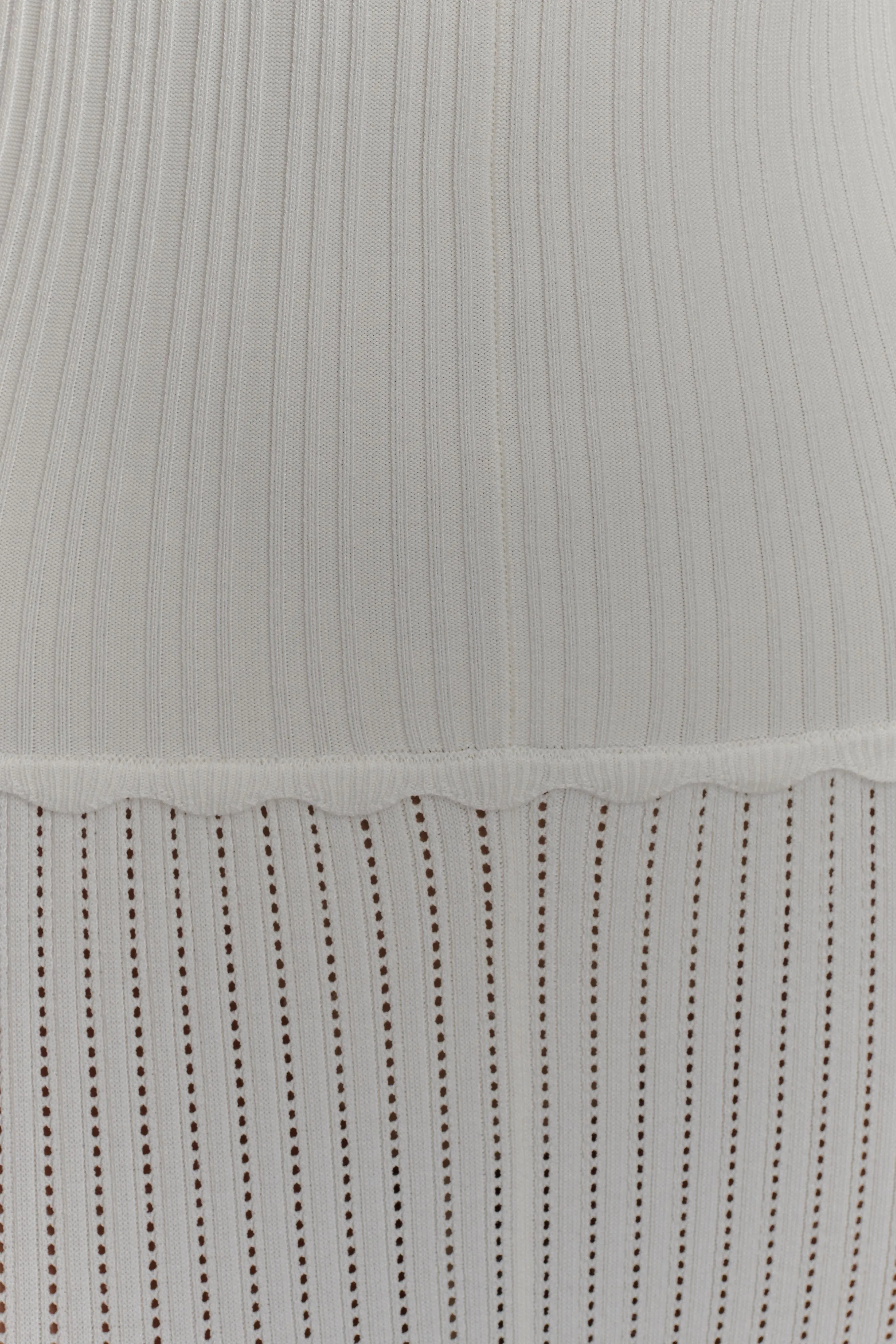 Finley Pointelle Knit Maxi Dress - Ivory sold by Meshki product image thumbnail 5