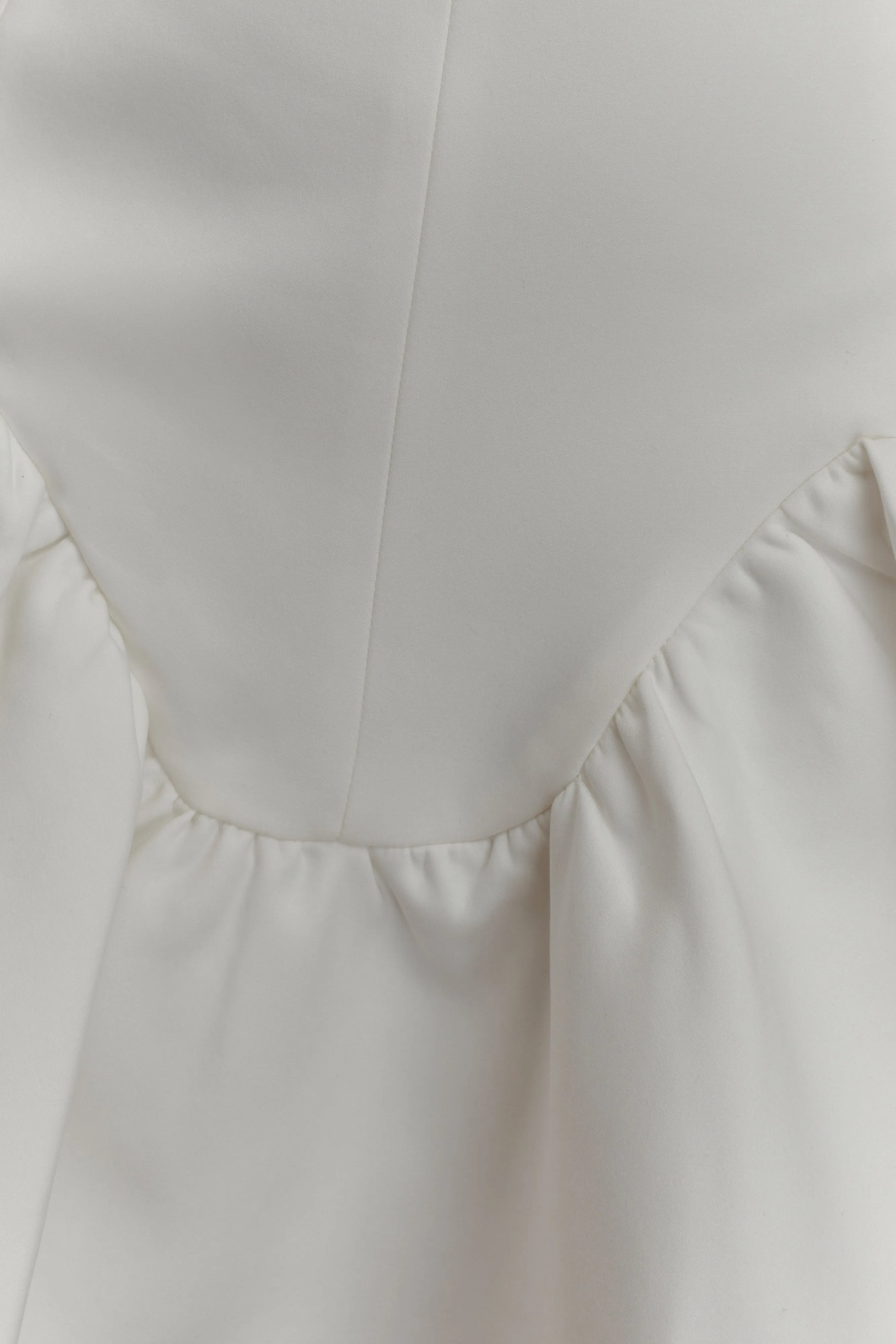 Calipso Halter Mini Dress - White sold by Meshki product image thumbnail 5