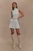 Indy Pointelle Knit Top - Ivory sold by Meshki
