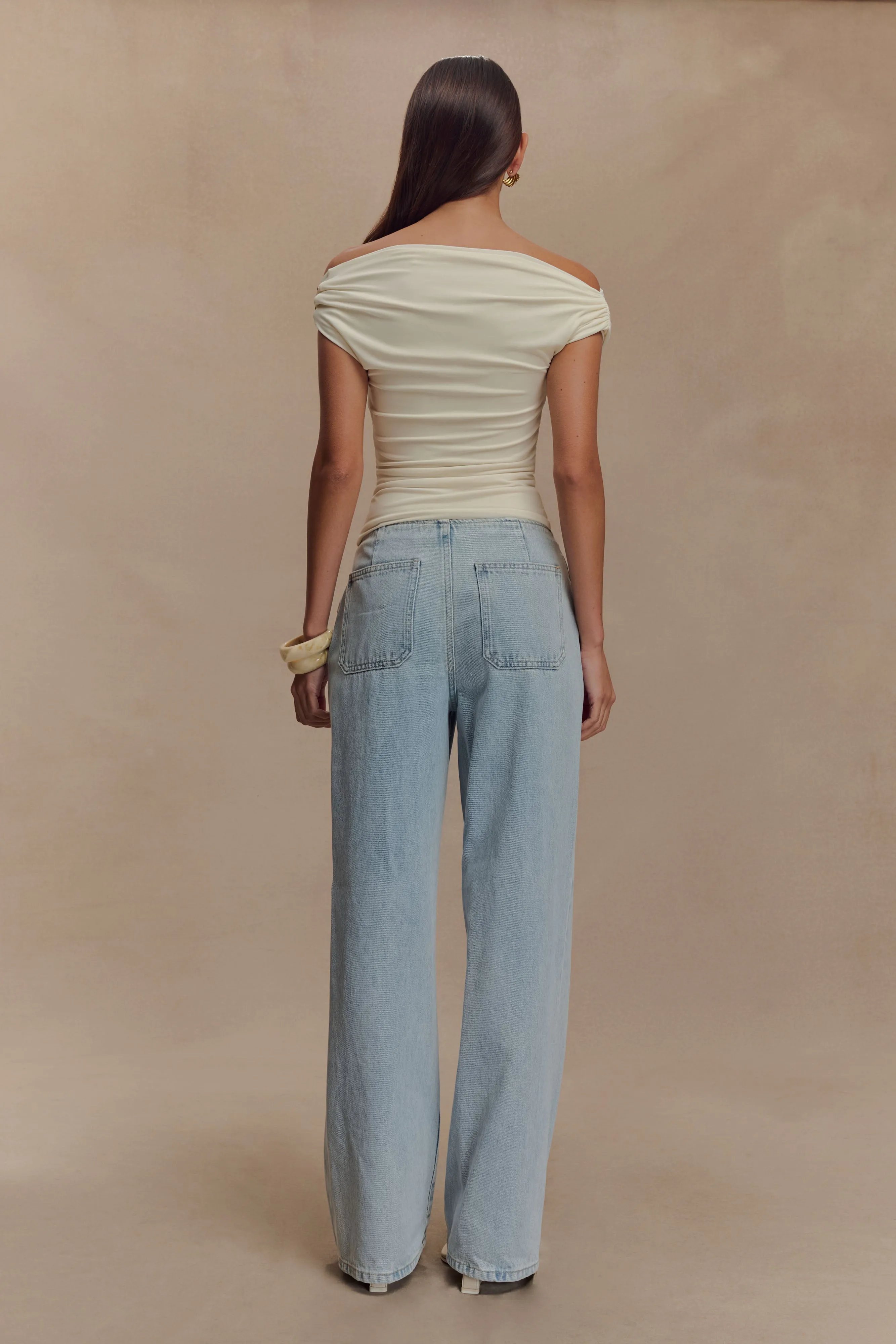 Kinsley Slinky Top With Hardware - Ivory sold by Meshki product image thumbnail 5