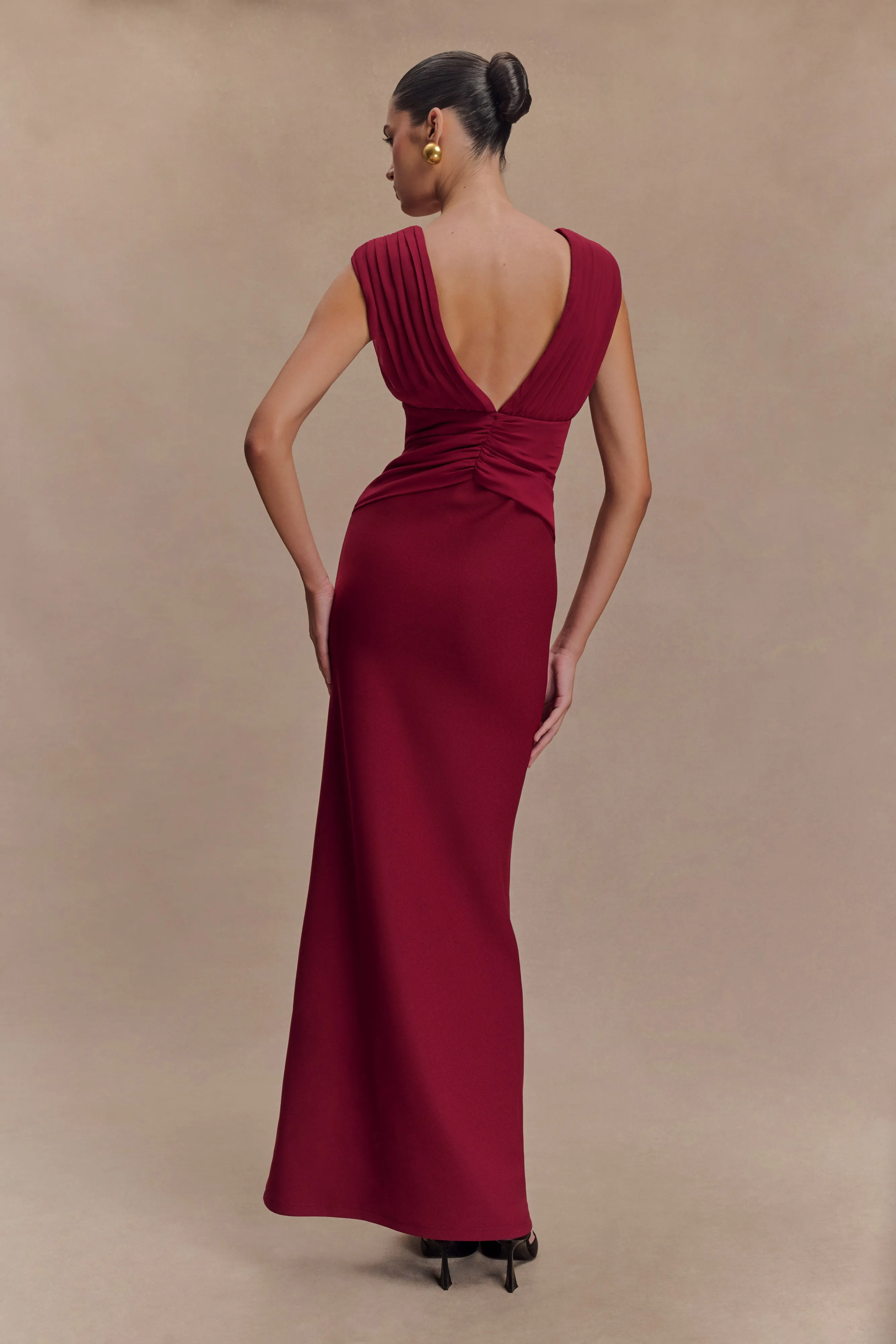 Monique Maxi Dress - Plum sold by Meshki product image thumbnail 2