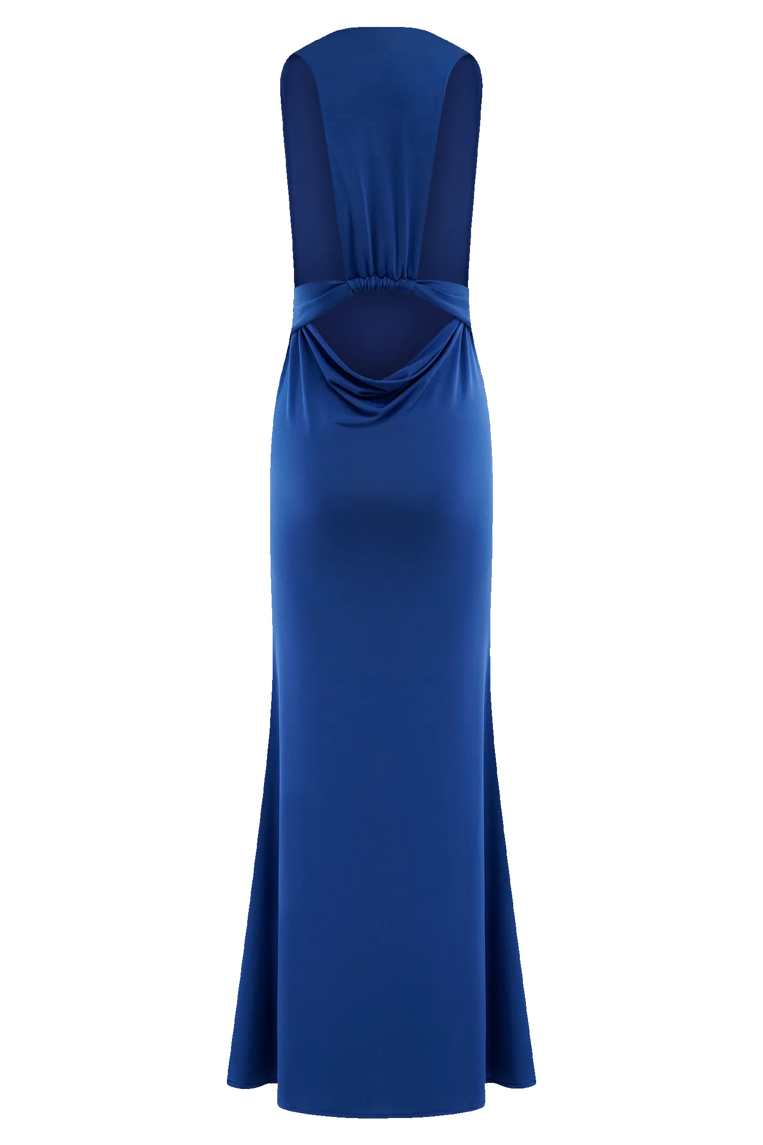 Elke Slinky V Neck Maxi Dress - Cobalt sold by Meshki product image thumbnail 3