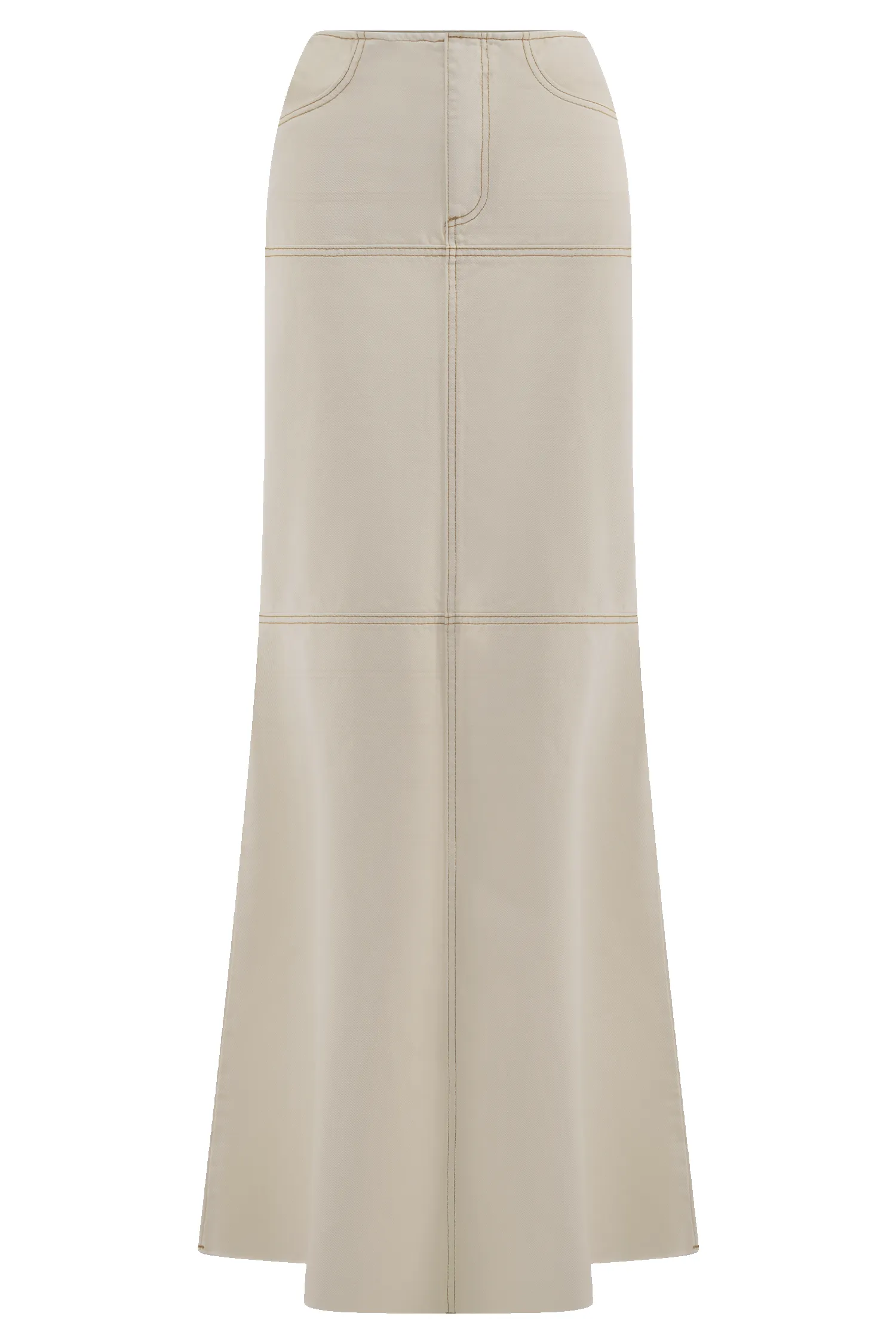 Loretta Denim Maxi Skirt - Ecru sold by Meshki product image thumbnail 3