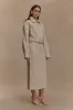 Fallon Denim Midi Skirt - Stone Wash sold by Meshki