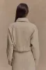Fallon Cropped Denim Jacket - Stone Wash sold by Meshki