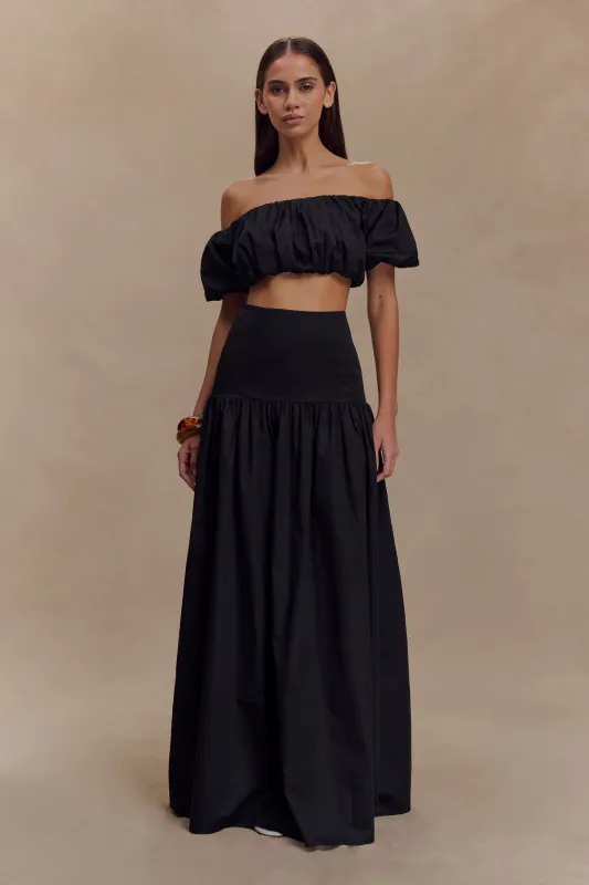 Autumn Maxi Skirt - Black sold by Meshki
