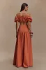 Autumn Maxi Skirt - Burnt Orange sold by Meshki