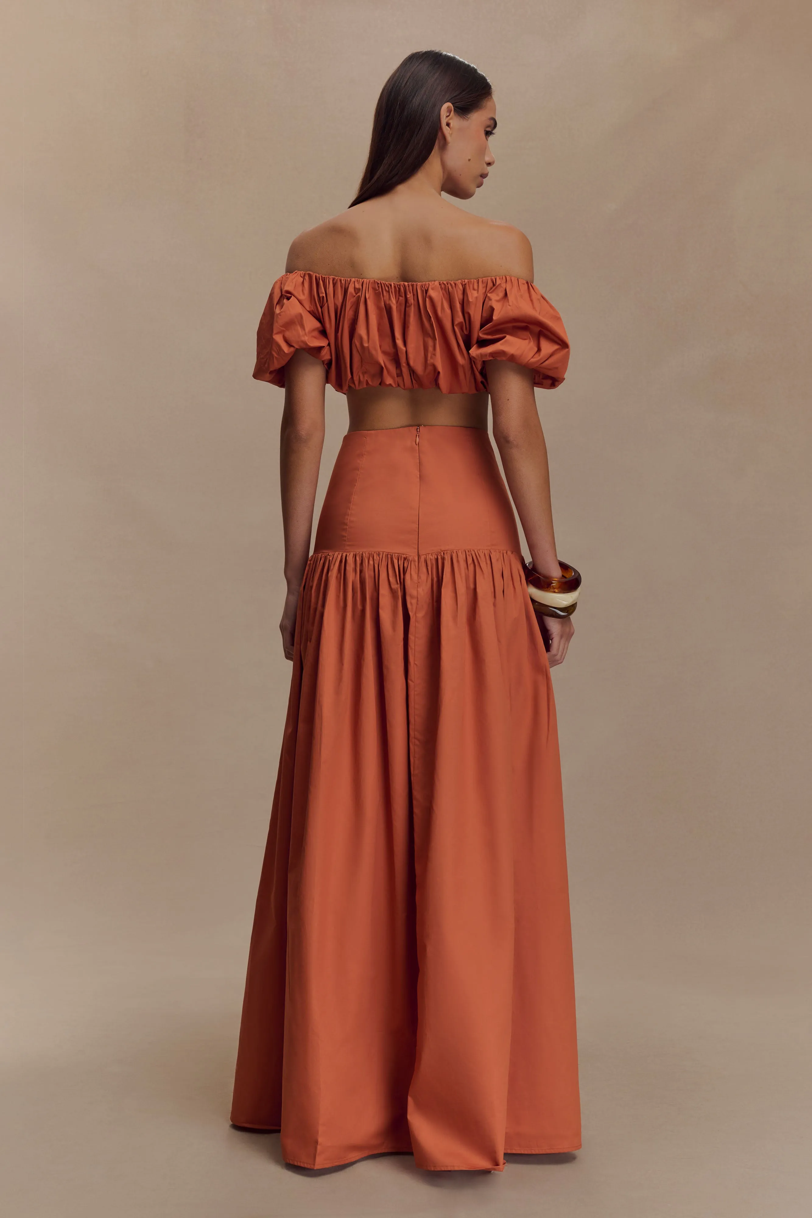 Autumn Maxi Skirt - Burnt Orange sold by Meshki product image thumbnail 3