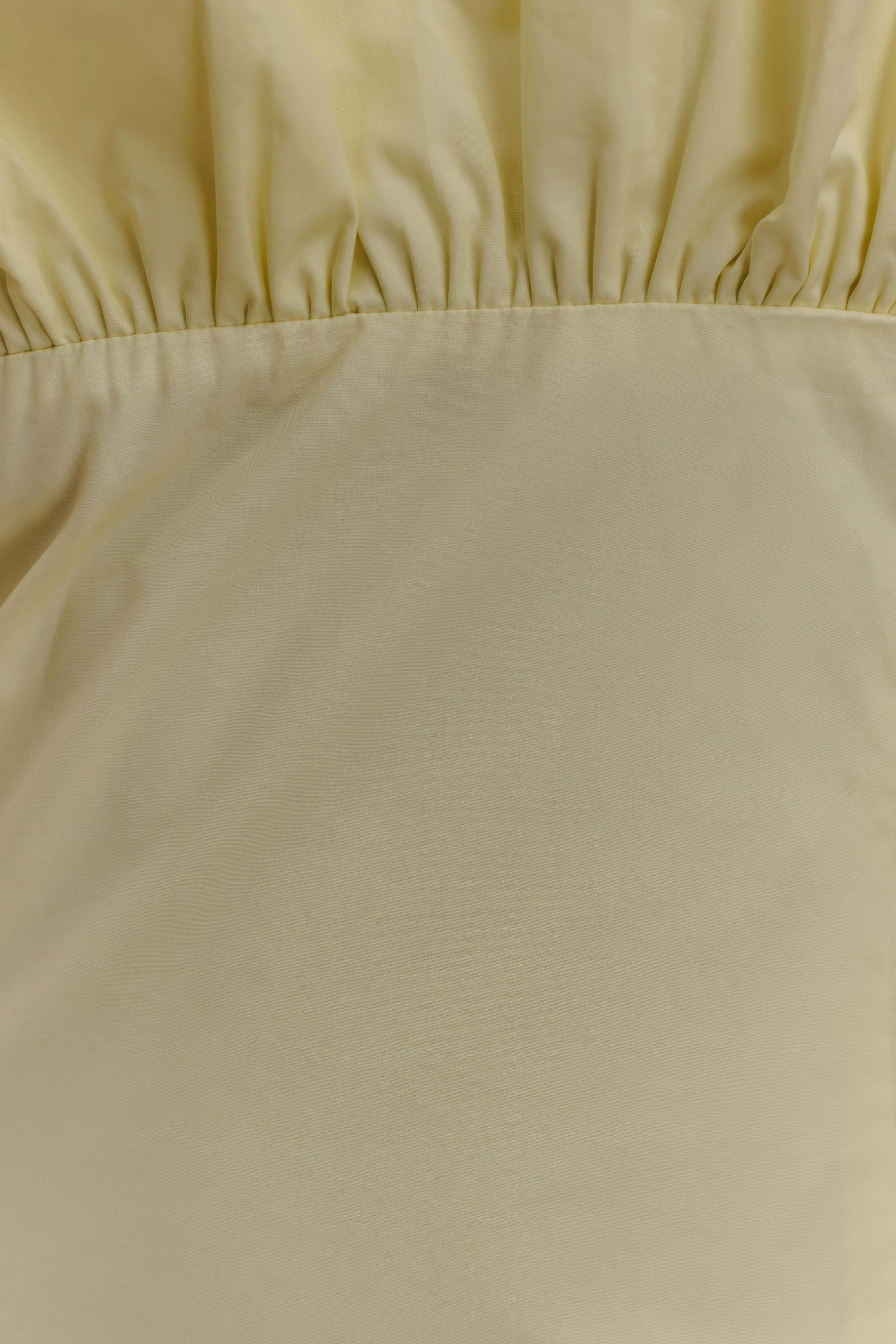 Janis Cotton Frill Maxi Dress - Lemon sold by Meshki product image thumbnail 5