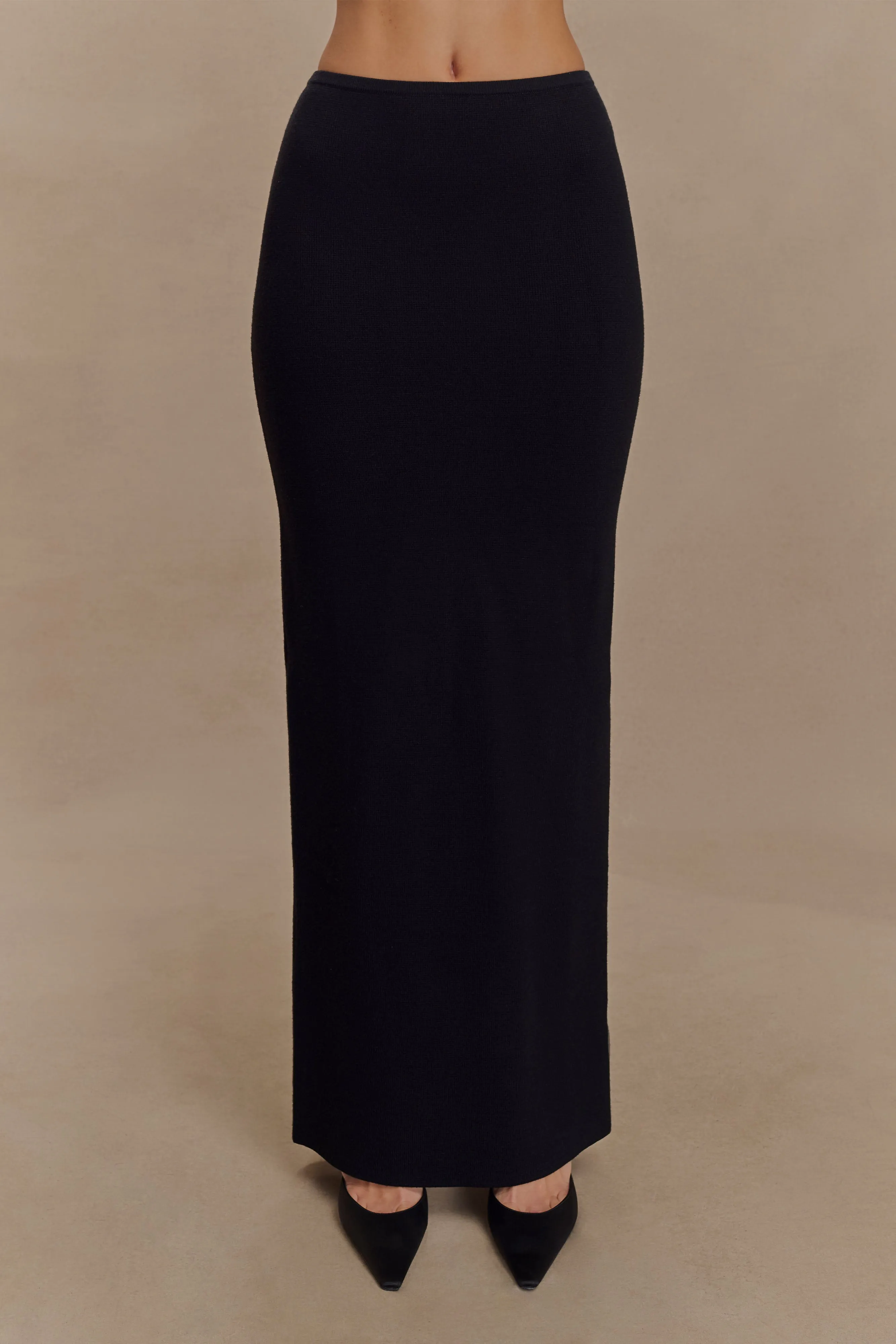 Kyle Knit Maxi Skirt - Black sold by Meshki product image thumbnail 3