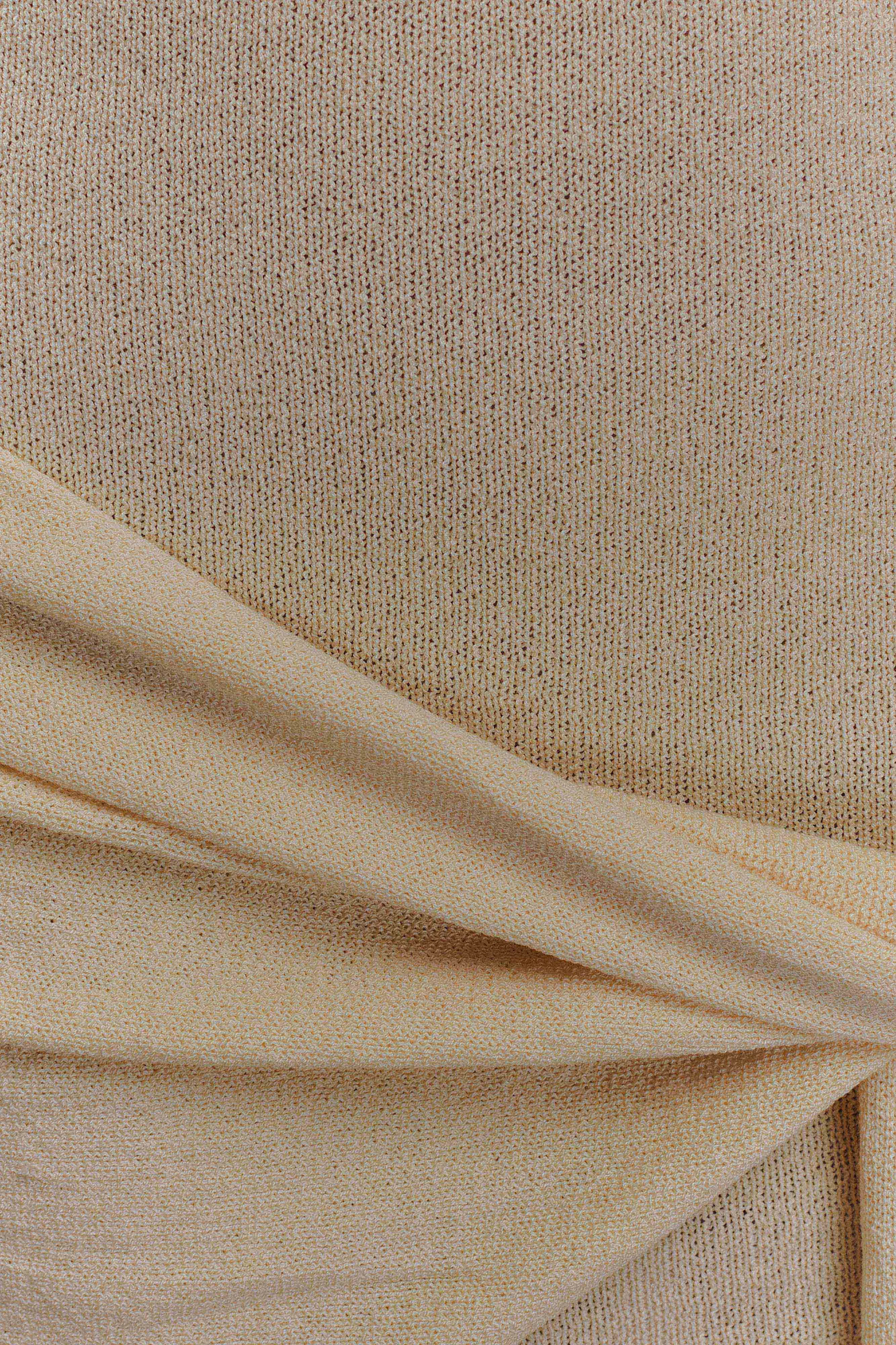 Taron Knit Mini Dress With Scarf - Cream sold by Meshki product image thumbnail 5