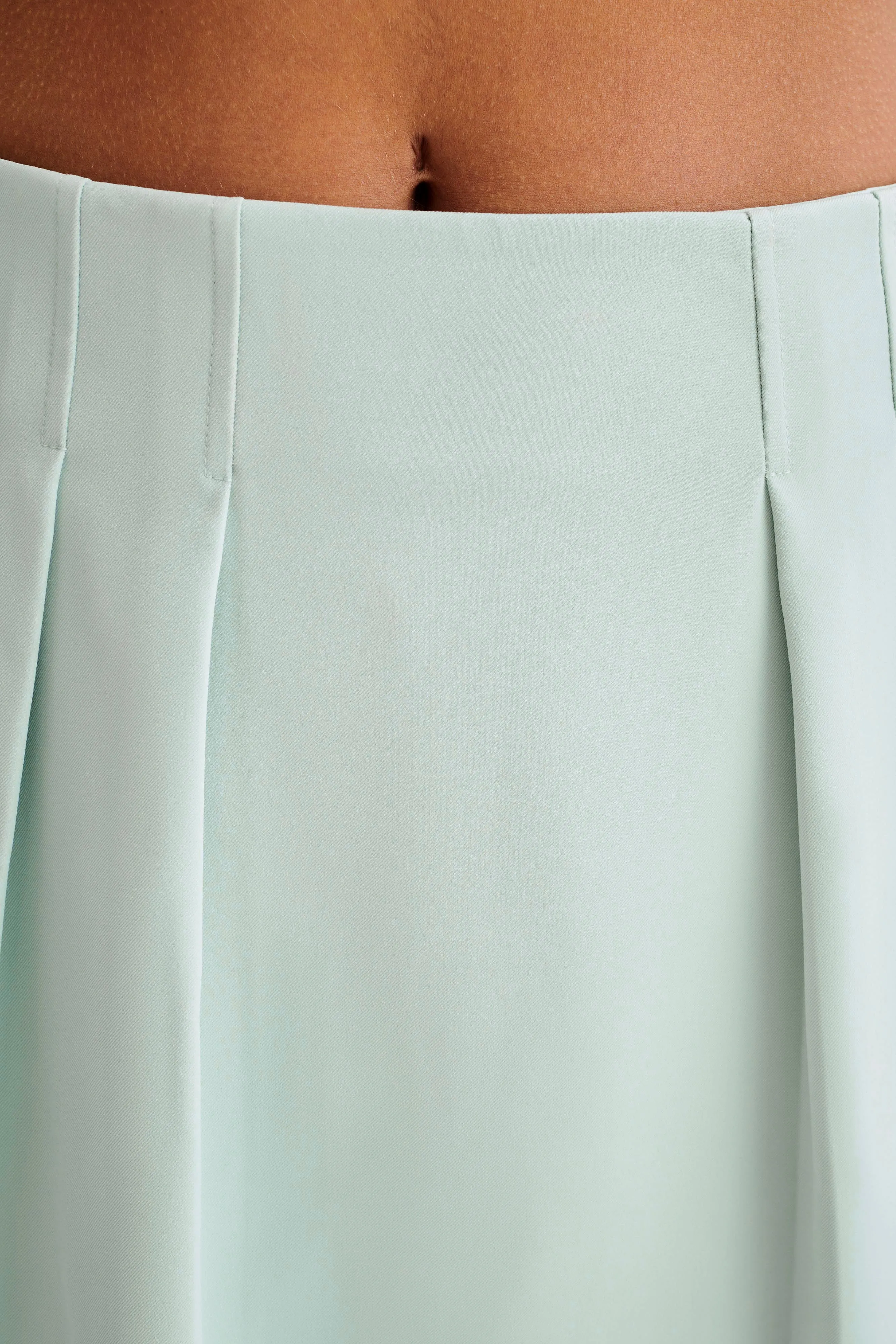 Berkley Suiting Mini Skirt - Pastel Green sold by Meshki product image thumbnail 3