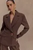 Max Cinched Waist Blazer - Chocolate sold by Meshki