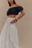 Autumn Maxi Skirt - White sold by Meshki