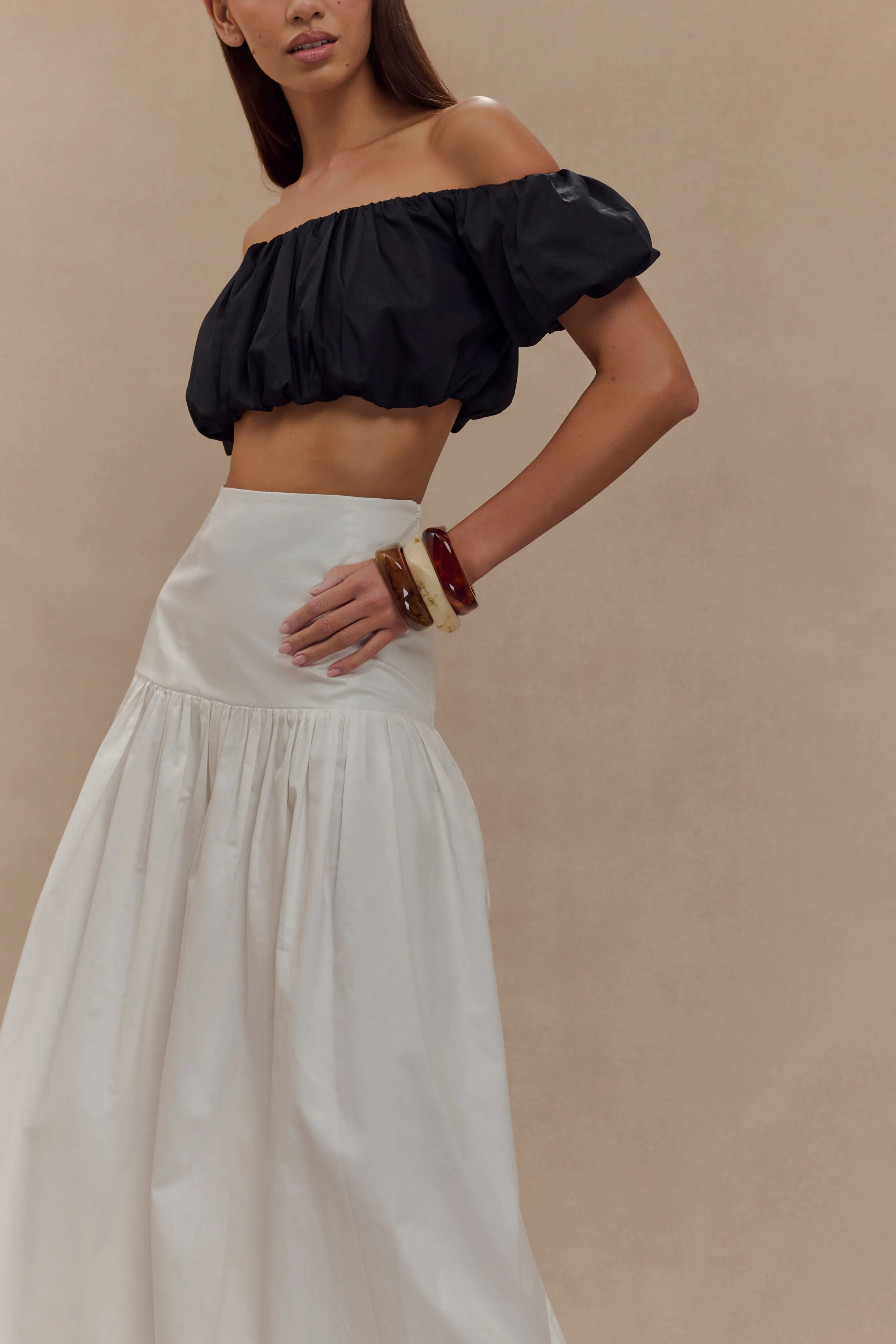 Autumn Maxi Skirt - White sold by Meshki product image thumbnail 3