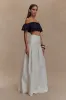 Autumn Maxi Skirt - White sold by Meshki