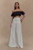 Autumn Maxi Skirt - White sold by Meshki