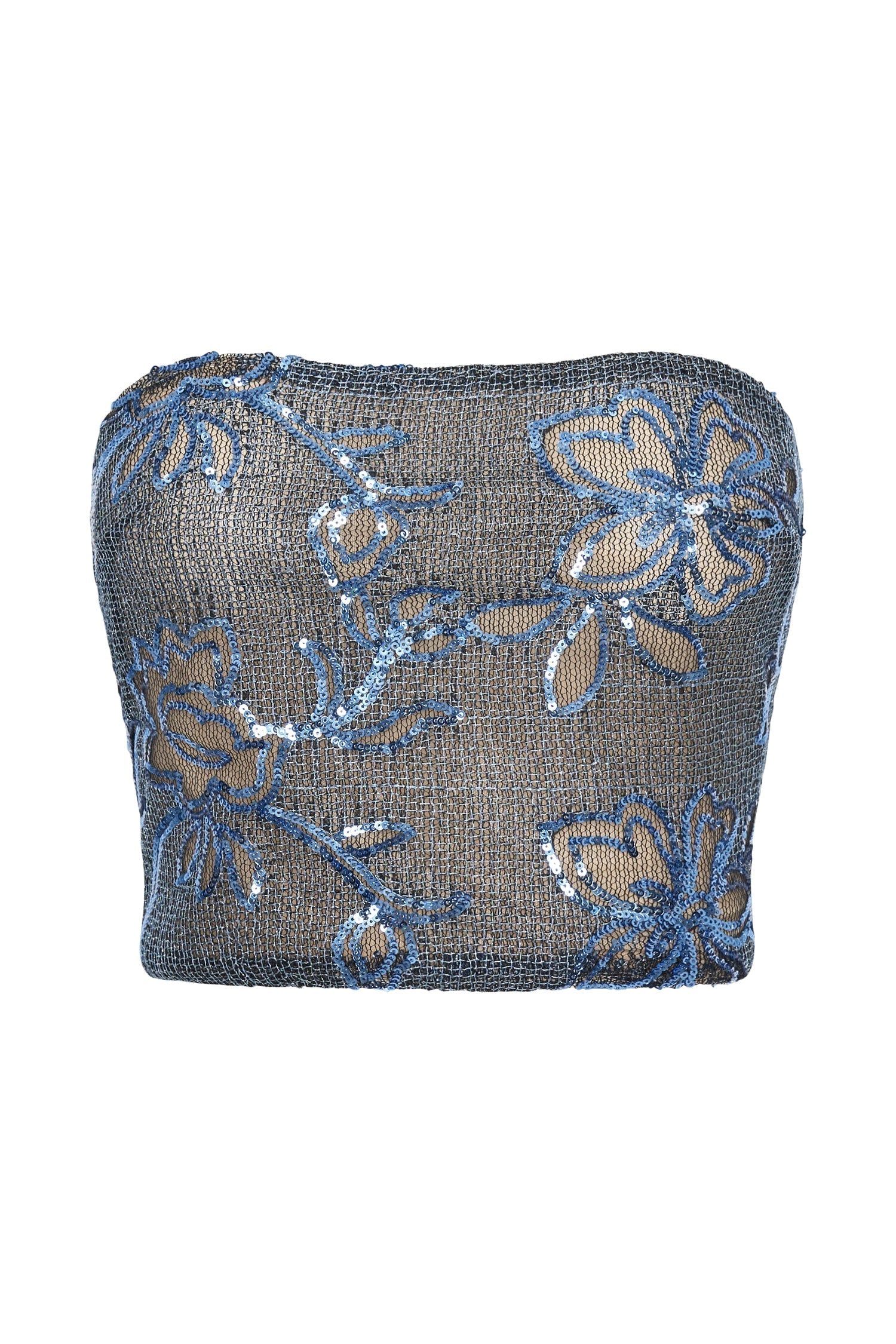 Jessica Sequin Strapless Top - Blue sold by Meshki product image thumbnail 8