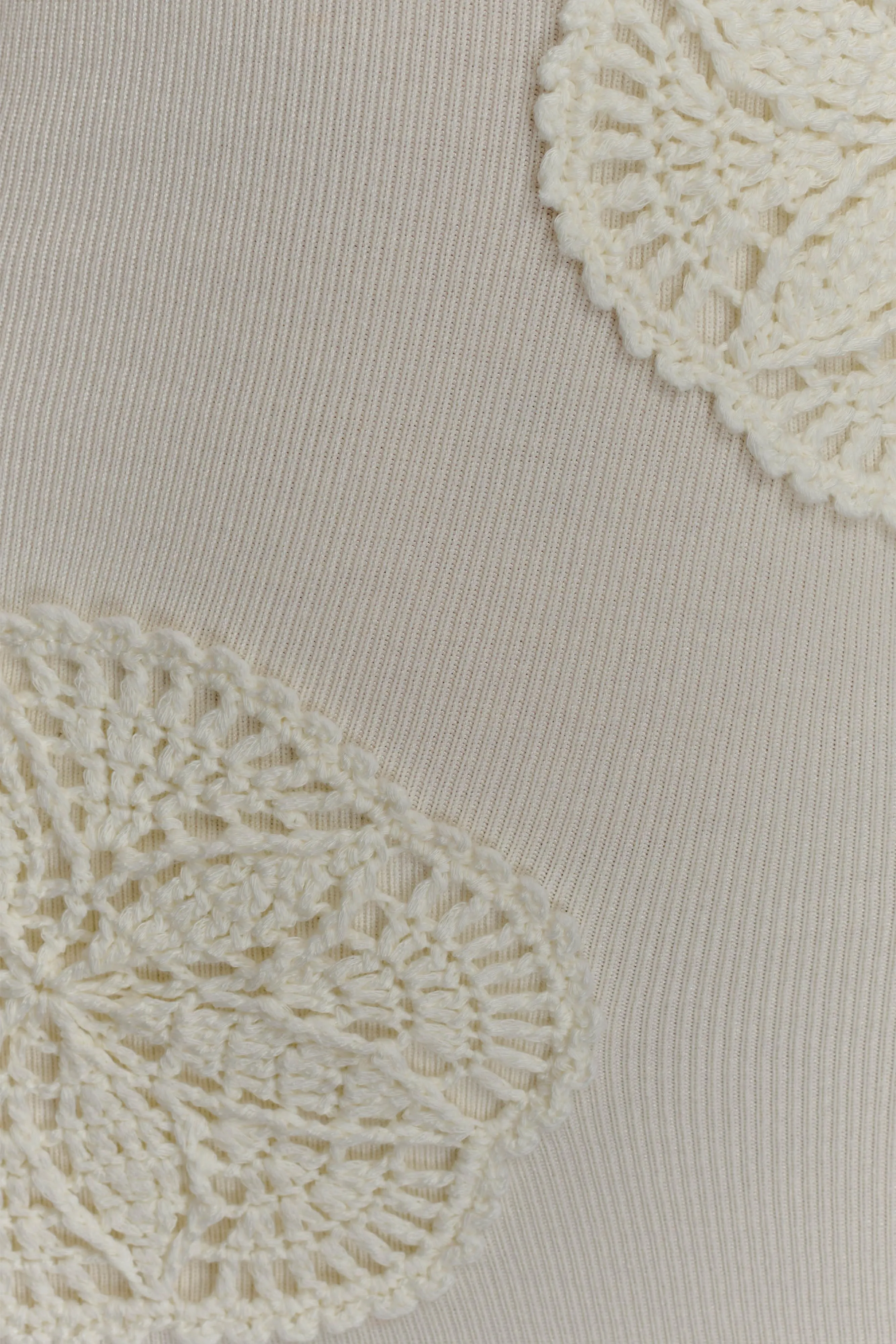 Teneika Crochet Knit Maxi Dress - Ivory sold by Meshki product image thumbnail 5