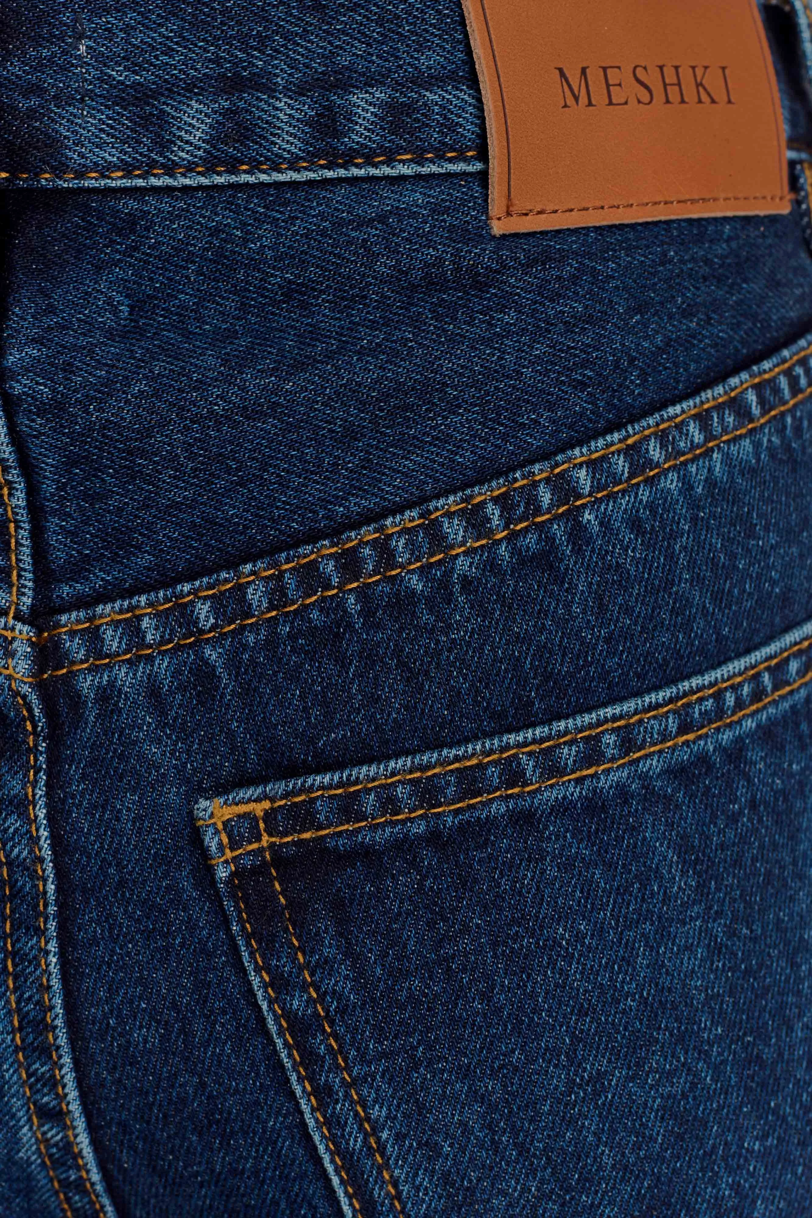 Laina Mid Rise Diamante Denim Jeans - Midnight Blue sold by Meshki product image thumbnail 5