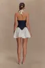 Merlyn Denim Cotton Mini Dress - Indigo Blue sold by Meshki