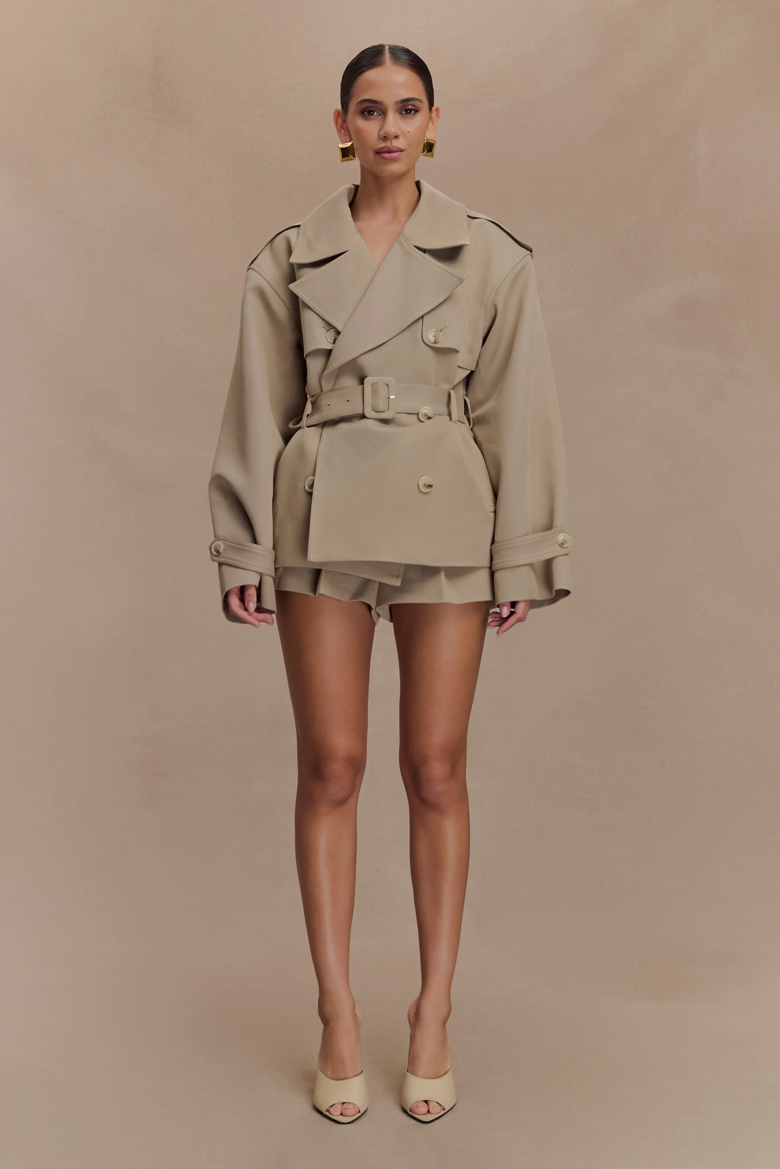 Alden High Waisted Short - Pebble sold by Meshki product image thumbnail 4