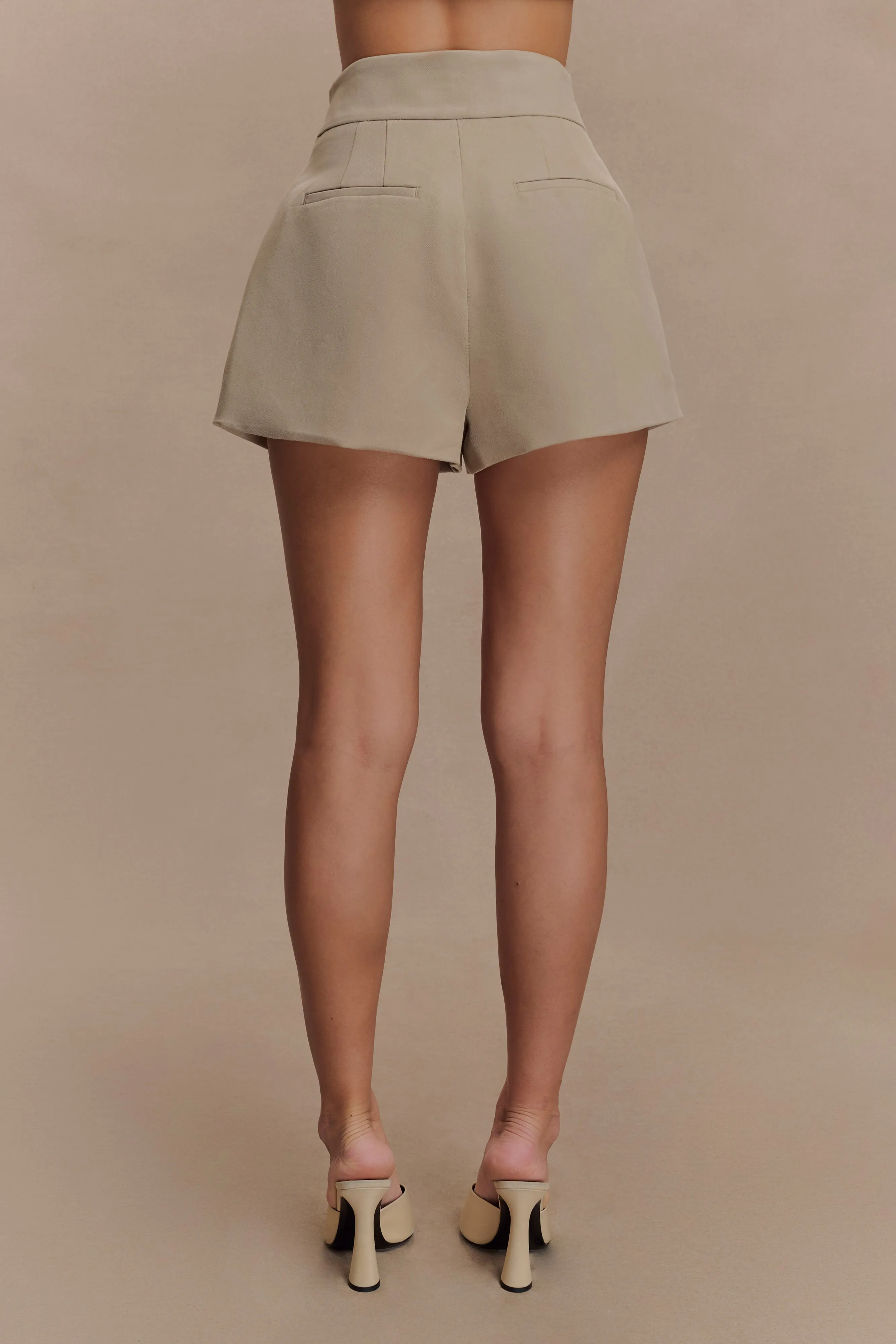 Alden High Waisted Short - Pebble sold by Meshki product image thumbnail 2